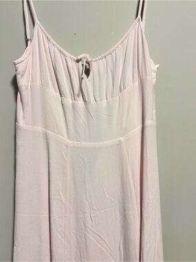 Aritzia Light Pink Midi Slip Dress
